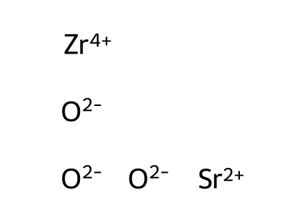 Strontium zirconium oxide molecular structure