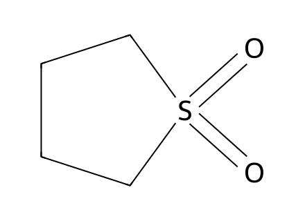 Sulfolane molecular structure