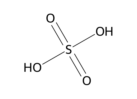 Sulfuric Acid molecular structure