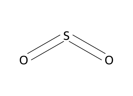 Sulphur Dioxide molecular structure