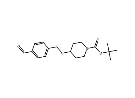 tert-Butyl 4-(4-formylbenzyloxy)piperidine-1-carboxylate molecular structure