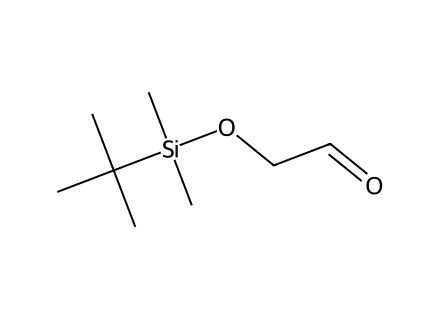 tert-butyldimethylsiloxy-acetaldehyde molecular structure