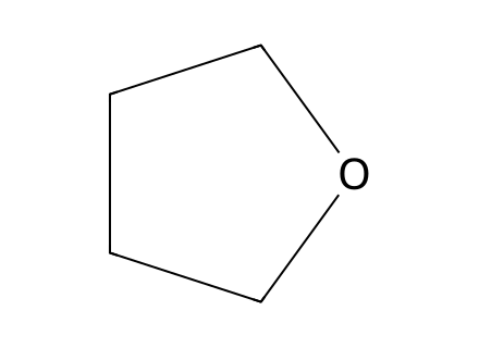 Tetrahydrofuran molecular structure