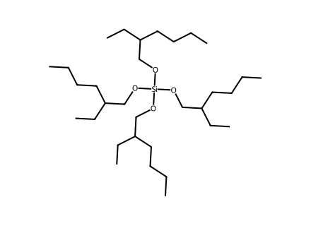Tetrakis(2-Ethylhexoxy)Silane molecular structure