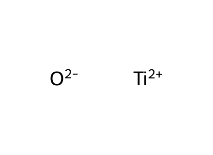 Titanium (II) oxide molecular structure
