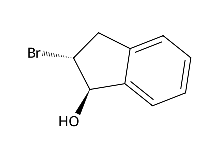 trans-2-Bromo-1-Indanol molecular structure