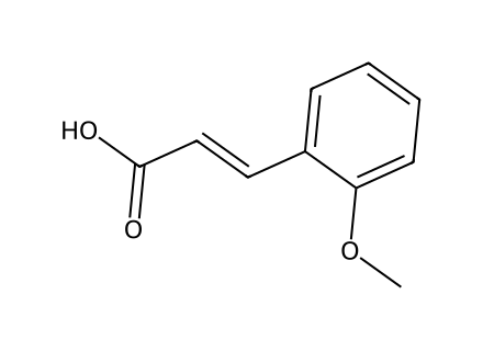 trans-2-Methoxycinnamic acid,98+% molecular structure