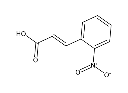 trans-2-Nitrocinnamic acid molecular structure