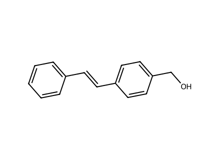 trans-4-Stilbenemethanol molecular structure