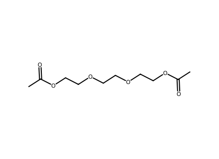 Triethylene glycol diacetate molecular structure