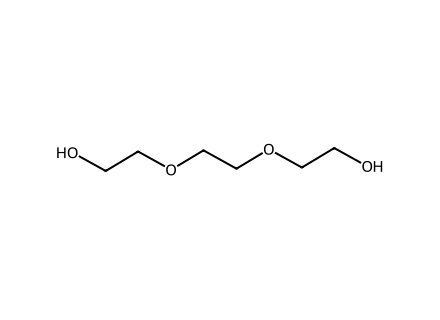 Triethylene glycol molecular structure