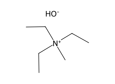Triethylmethylammonium Hydroxide, 20 Wt molecular structure