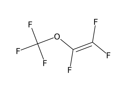 Trifluoromethyl trifluorovinyl ether molecular structure