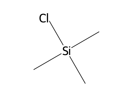 Trimethylchlorosilane molecular structure