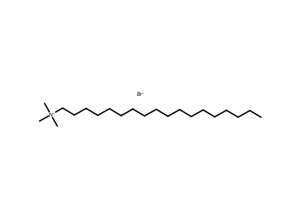 Trimethyloctadecylammonium Bromide molecular structure