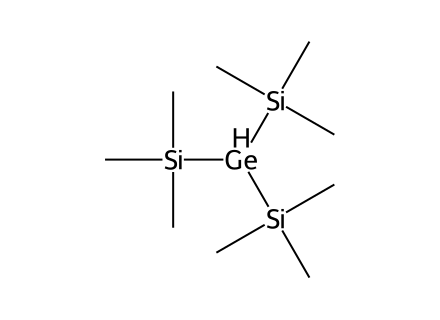 Tris(Trimethylsilyl)Germane, 9 molecular structure