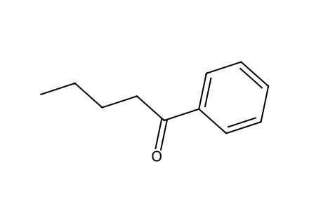 Valerophenone molecular structure