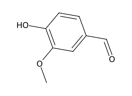 Vanillin structural formula