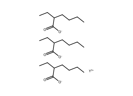 Yttrium 2-Ethylhexanoate molecular structure