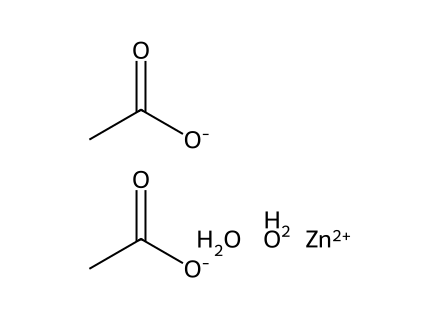Zinc Acetate Dihydrate molecular structure