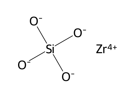 Zirconium silicate molecular structure