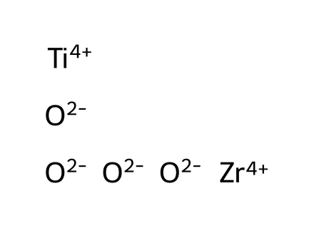 Zirconium titanium oxide molecular structure